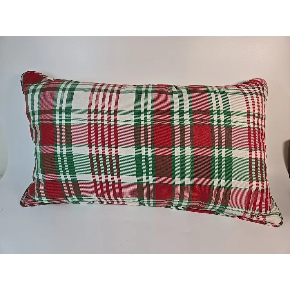 Christmas Tree on a Sled Lumbar Pillow Decorative Holiday 22